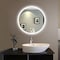 Ketcham Frosted Glass Edge Mirror LED Mirror, 24 W, 100/240 VAC - 50/60 Hz. CRI >= 85, White Baked Enamel ORB-24P - alternate 2